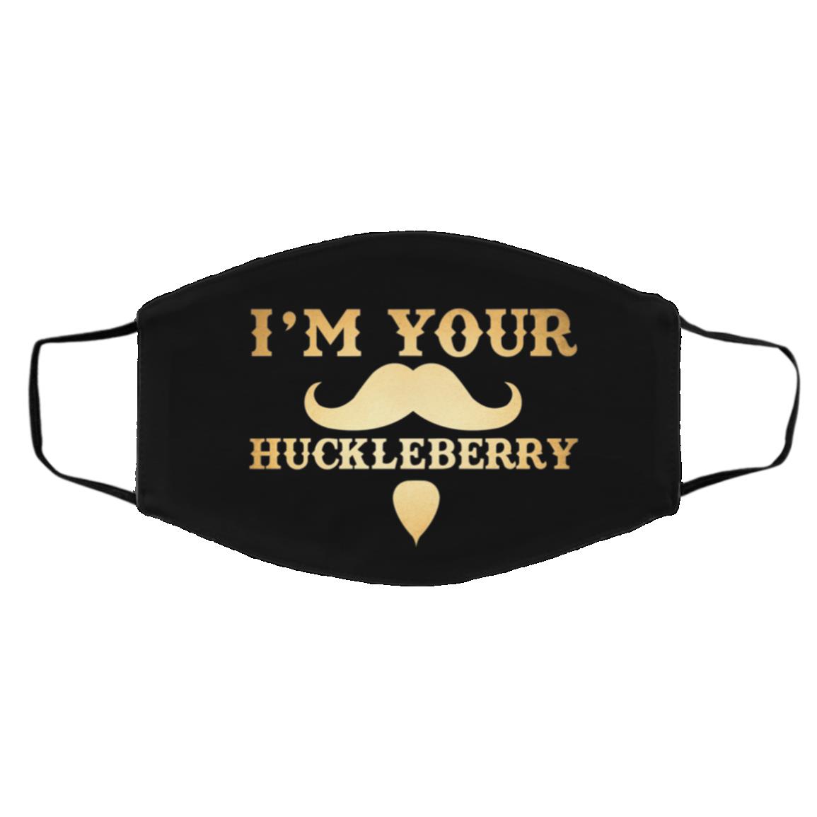 I'm Your Huckleberry Doc, Black, Cloth Face Cover – Medium/Large I'm Your Huckleberry Doc, Black, Cloth Face Cover – Medium/Large