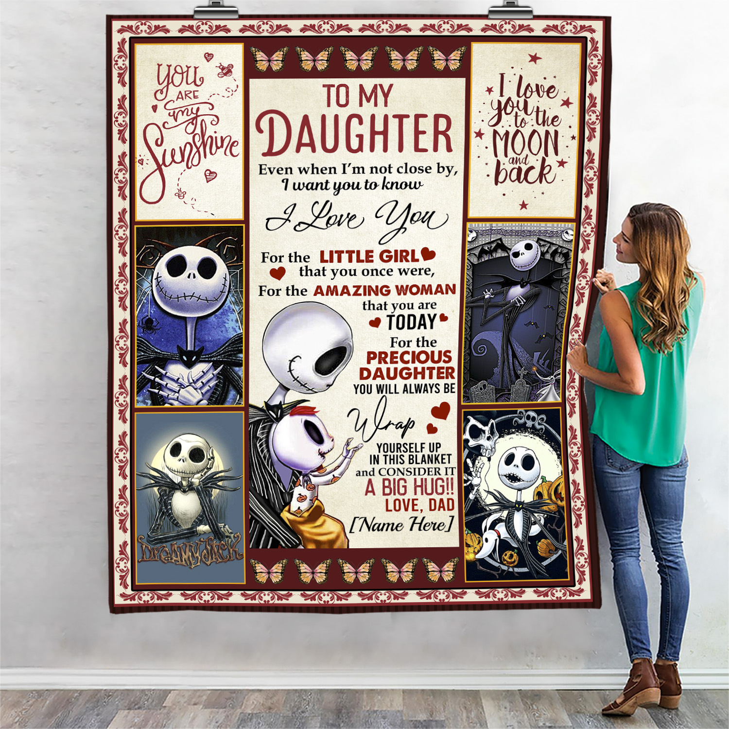 To My Daughter Even When Im Not Close By I Love You Blanket 1