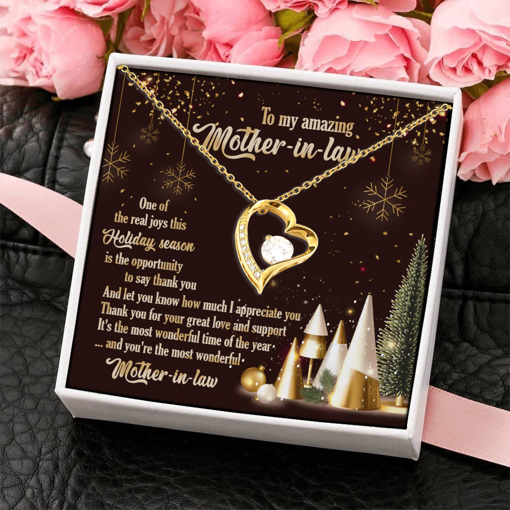 14Th. Amazing Mother In Law (5) Forever Love Necklace (Gold) 4