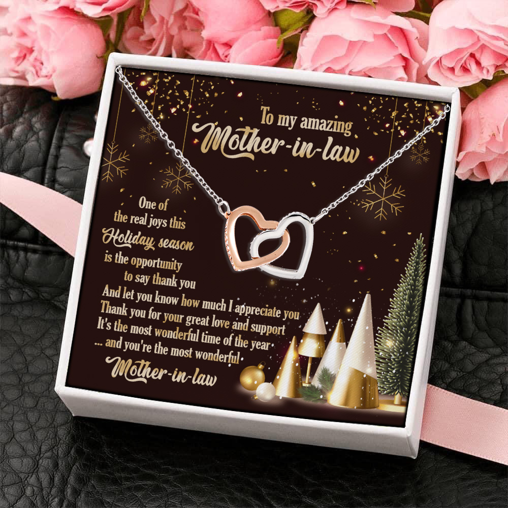 14Th. Amazing Mother In Law (5) Interlocking Hearts Necklace 4