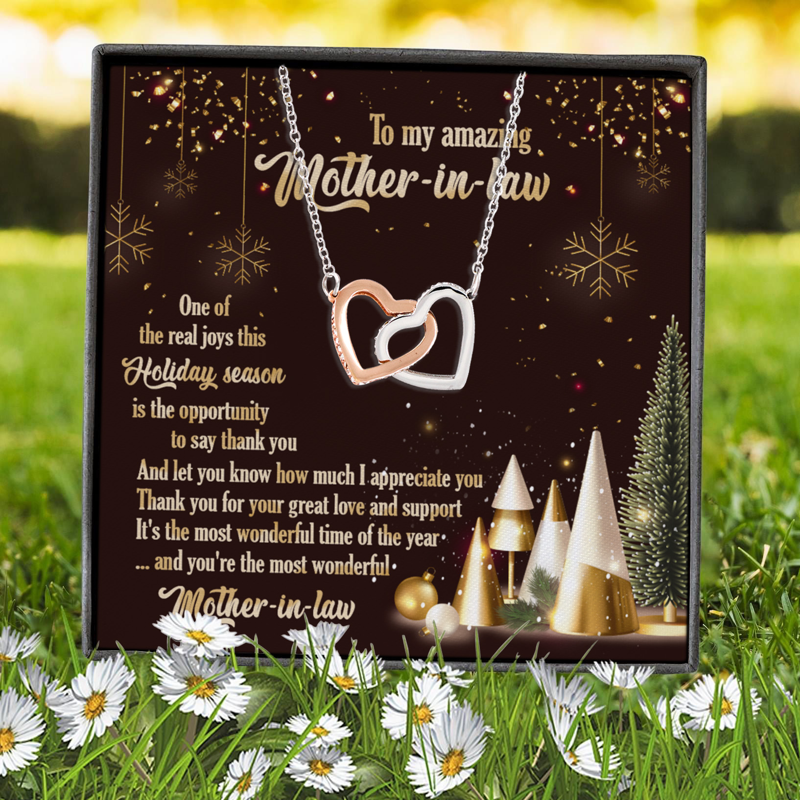 14Th. Amazing Mother In Law (5) Interlocking Hearts Necklace 7