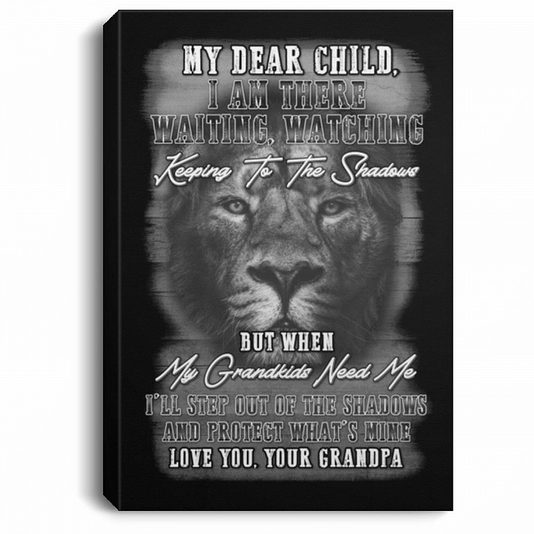 I Am There, White, 0.75'' Framed Canvas