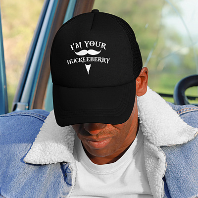 Alternative view of I'm Your Huckleberry Hat - Tombstone Movie Doc Holliday Twill Cap - High-Profile Snapback Hat - Trucker Hat