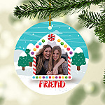 Custom Photo Friends Are the Family You Choose Christmas Ornament Keepsake - Holiday Ornament