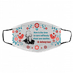 Dr. Fauci Mask, White, Cloth Face Cover – Medium/Large