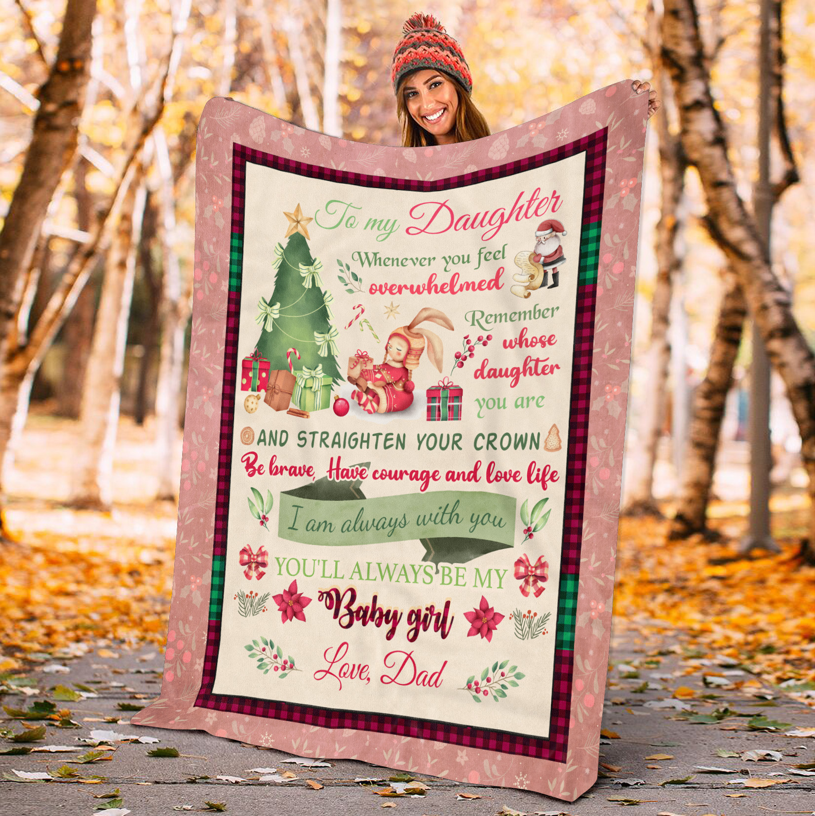 1Th ưu tiên. Feel Overwhelmed(blanket-DAD) Blanket Mockup 7
