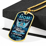 Mom Since You Got Wings I Never Been The Same Dog Tag Pendant Necklace - Sympathy Necklace For Loss Of Mother - Dog Tag (Gold Plated) Mom Since You Got Wings I Never Been The Same Dog Tag Pendant Necklace - Sympathy Necklace For Loss Of Mother - Dog Tag (Gold Plated)