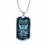 Mom Since You Got Wings I Never Been The Same Dog Tag Pendant Necklace - Sympathy Necklace For Loss Of Mother - Dog Tag (Silver) Mom Since You Got Wings I Never Been The Same Dog Tag Pendant Necklace - Sympathy Necklace For Loss Of Mother - Dog Tag (Silver)