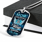 Mom Since You Got Wings I Never Been The Same Dog Tag Pendant Necklace - Sympathy Necklace For Loss Of Mother - Dog Tag (Silver) Mom Since You Got Wings I Never Been The Same Dog Tag Pendant Necklace - Sympathy Necklace For Loss Of Mother - Dog Tag (Silver)