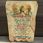 4O_ To My Husband Happily HUSBAND Blanket Mockup 10