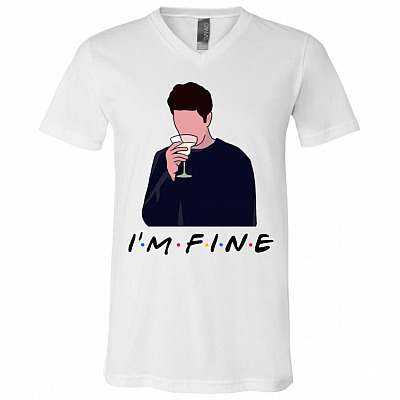 Friends Lovers Gift Shirt, White, V-Neck T-Shirt