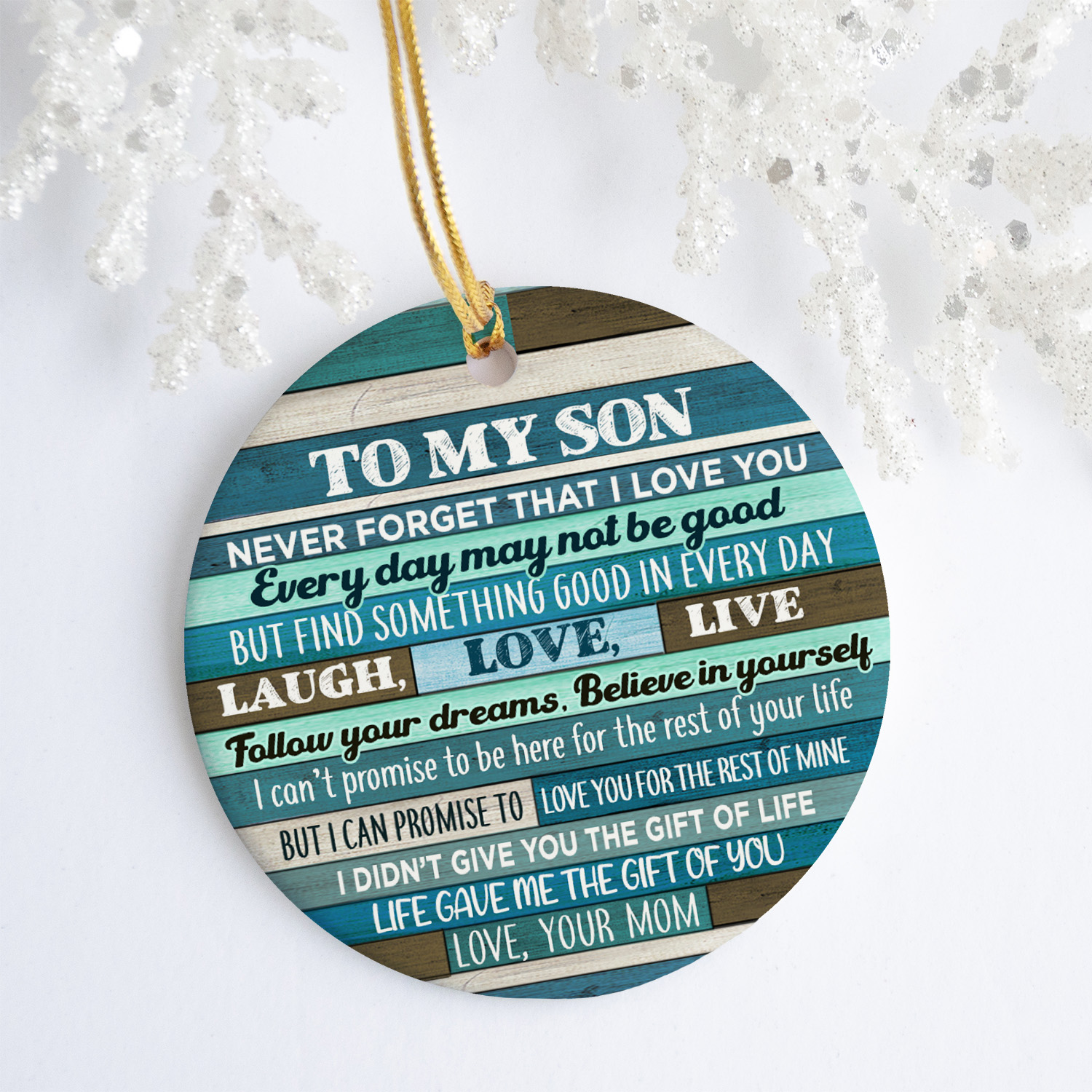 8 HG_ To My Son Ornament MK