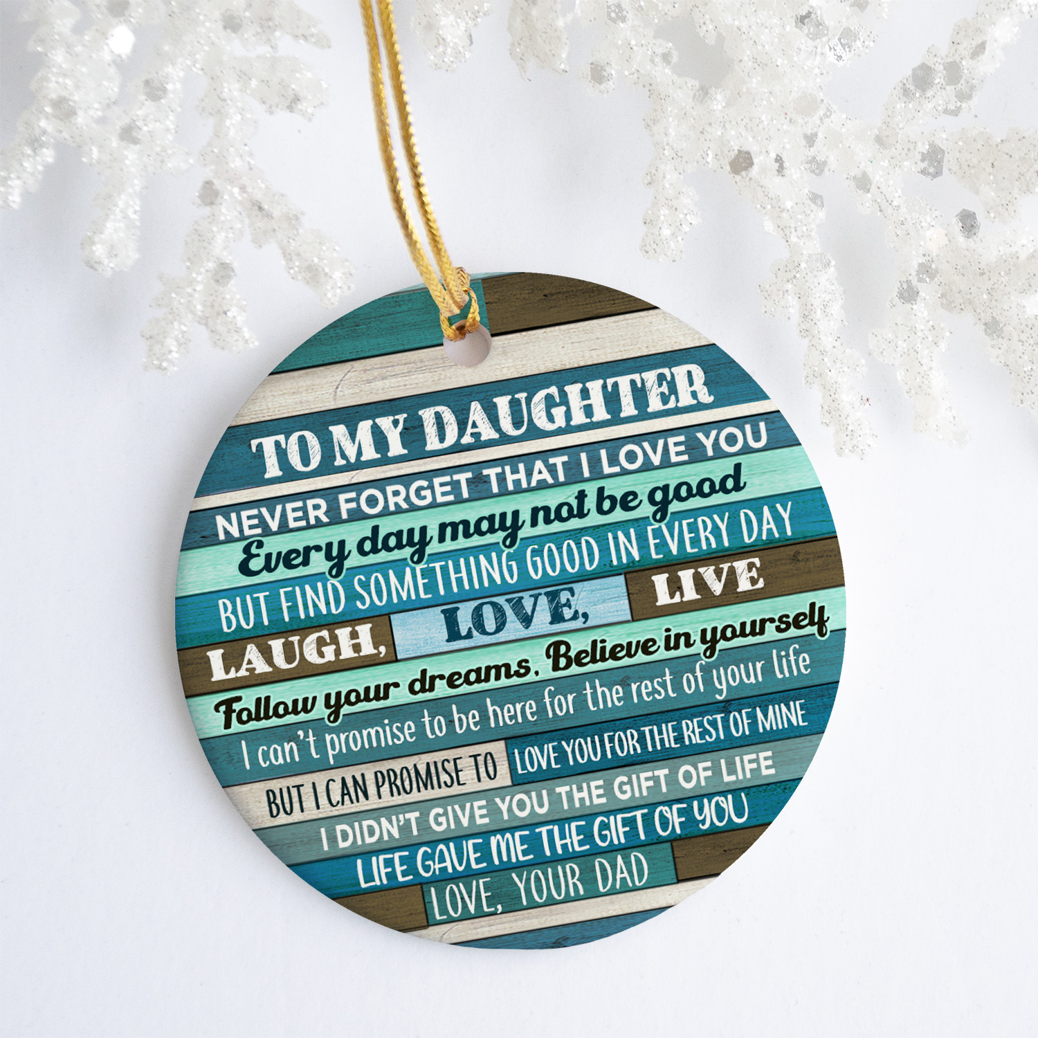 8 HG_ To My Daughter Ornament MK
