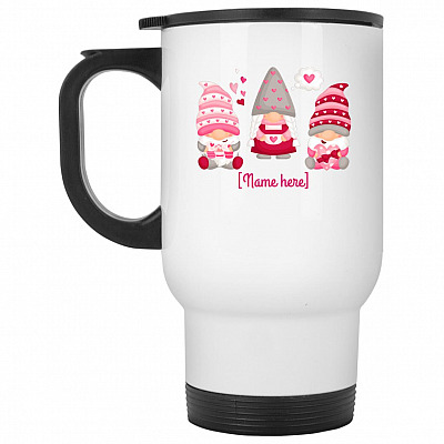 14 oz. White Travel Mug