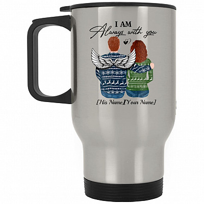 14 oz. Silver Travel Mug