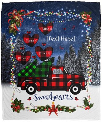Personalized To My Nana, White, Cozy Plush Fleece Blanket - 50x60