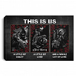 Personalized Couple Biker This is Us Canvas, White, 0.75'' Framed Canvas Personalized Couple Biker This is Us Canvas, White, 0.75'' Framed Canvas