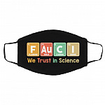 Trust Science Mask, Black, Cloth Face Cover – Medium/Large