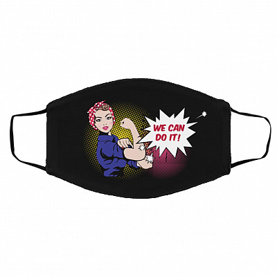 Do It Mask, Black, Cloth Face Cover – Medium/Large