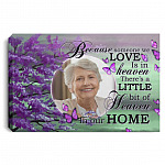 Personalized Photo Because Someone Canvas, White, 0.75'' Framed Canvas