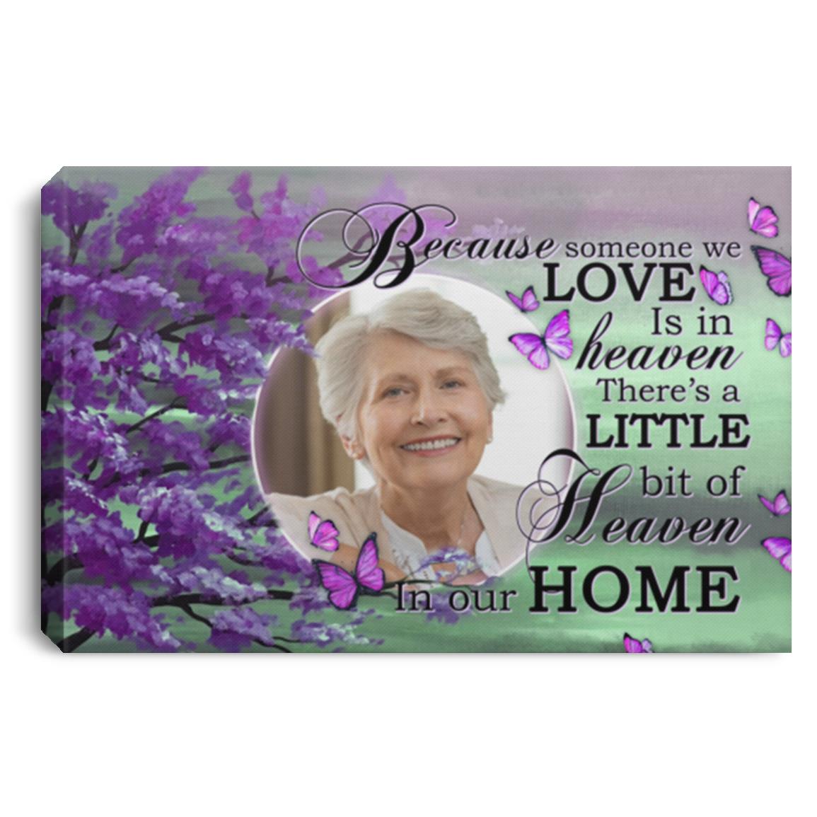 Personalized Photo Because Someone Canvas, White, 0.75'' Framed Canvas Personalized Photo Because Someone Canvas, White, 0.75'' Framed Canvas