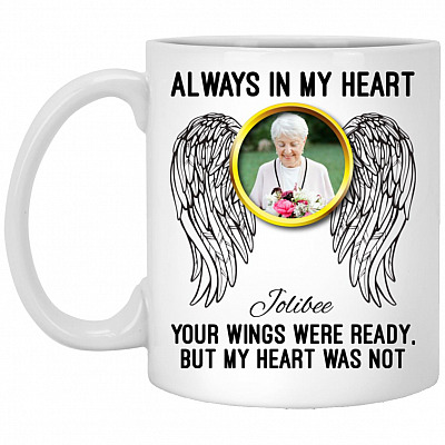 Personalized Photo Always, White, 11 oz. White Mug