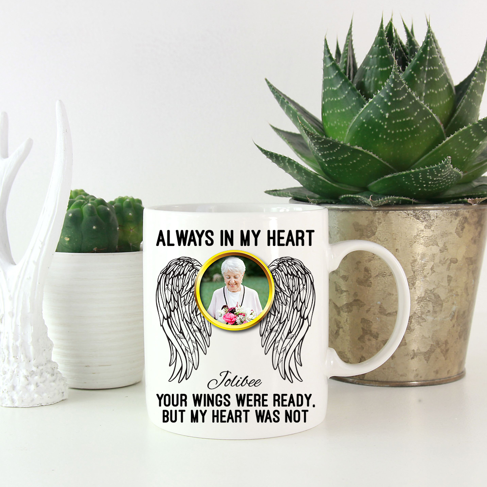 7VT. Always In My Heart Custom Photo Mug mk2