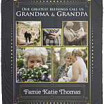Personalized Photo Blanket, White, Cozy Plush Fleece Blanket - 50x60