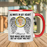 7VT. Always In My Heart Custom Photo accent mug mk3