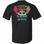 Nurse I Am Sleep Deprived Worn Out Emotionally Spent I Am A CNA Print Back Only T-shirt - CNA Gift Shirt, Black, Unisex T-Shirt