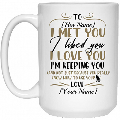 15 oz. White Mug