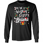 You're A Massive Festive Bellend Funny, Black, Long Sleeve