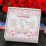 2P. Beautiful daughter (4) Forever Love Necklace (Silver) 6