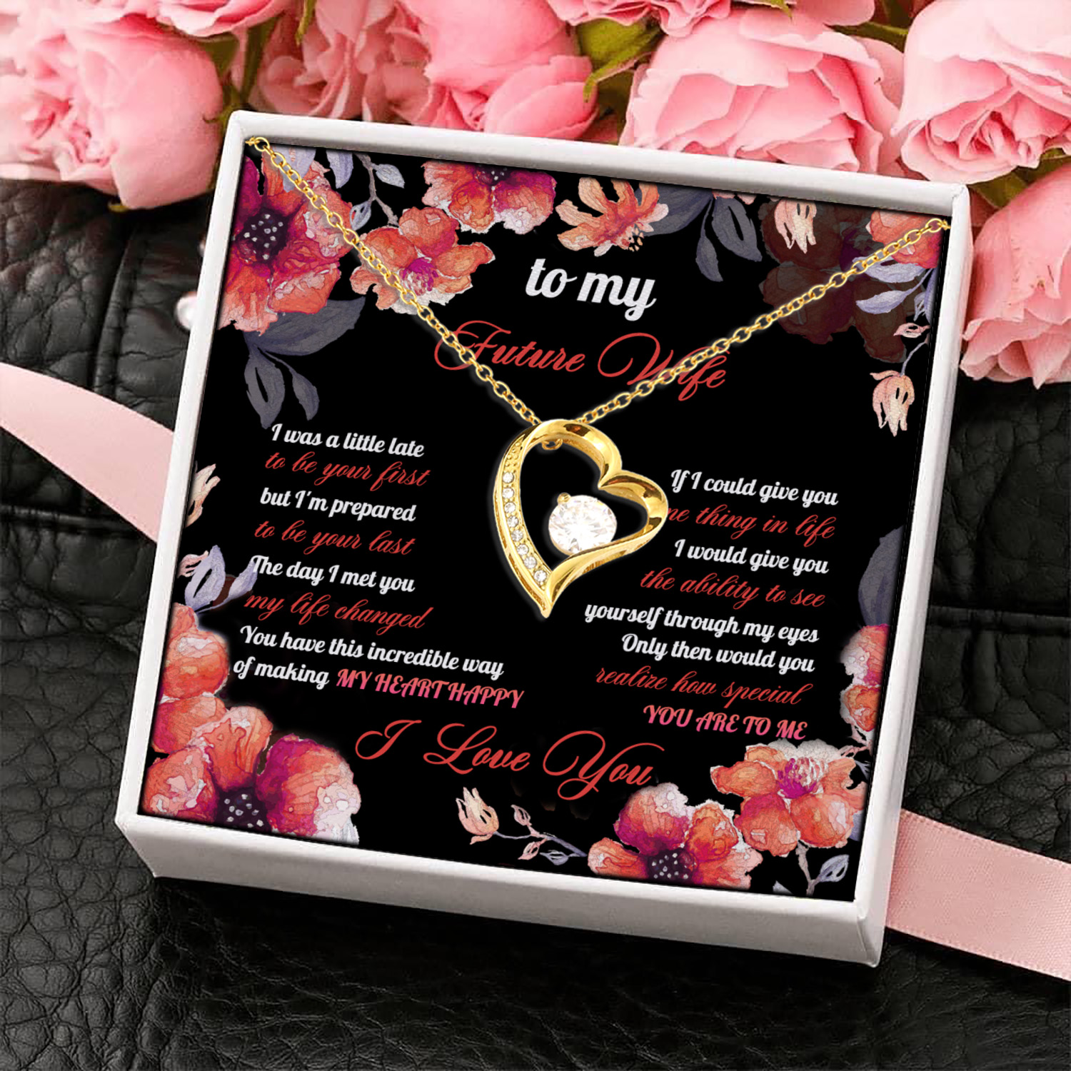 5O. Future Wife Necklace Forever Love Necklace (Gold) 4