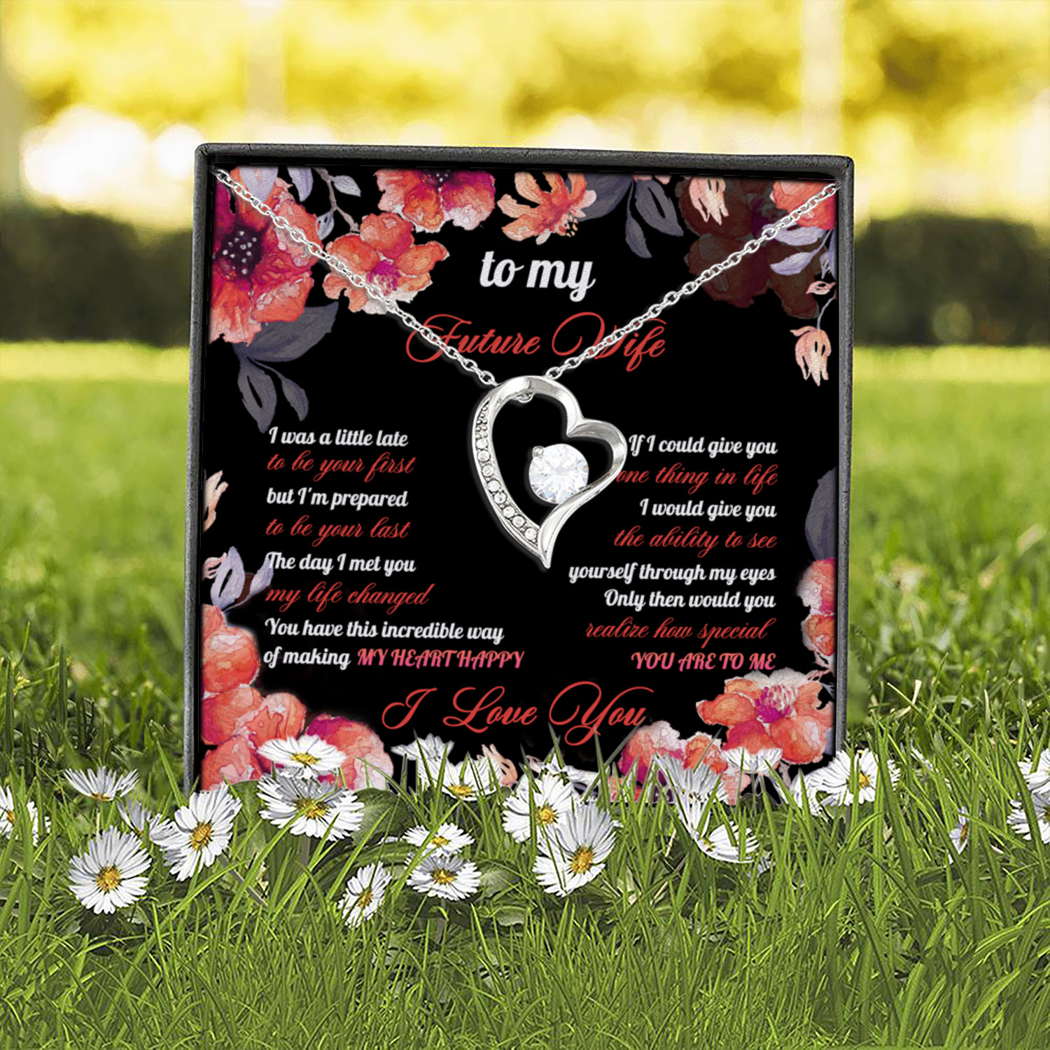 5O. Future Wife Necklace Forever Love Necklace (Silver) 2