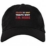 Titties Hat, Black, Brushed Twill Dad Cap