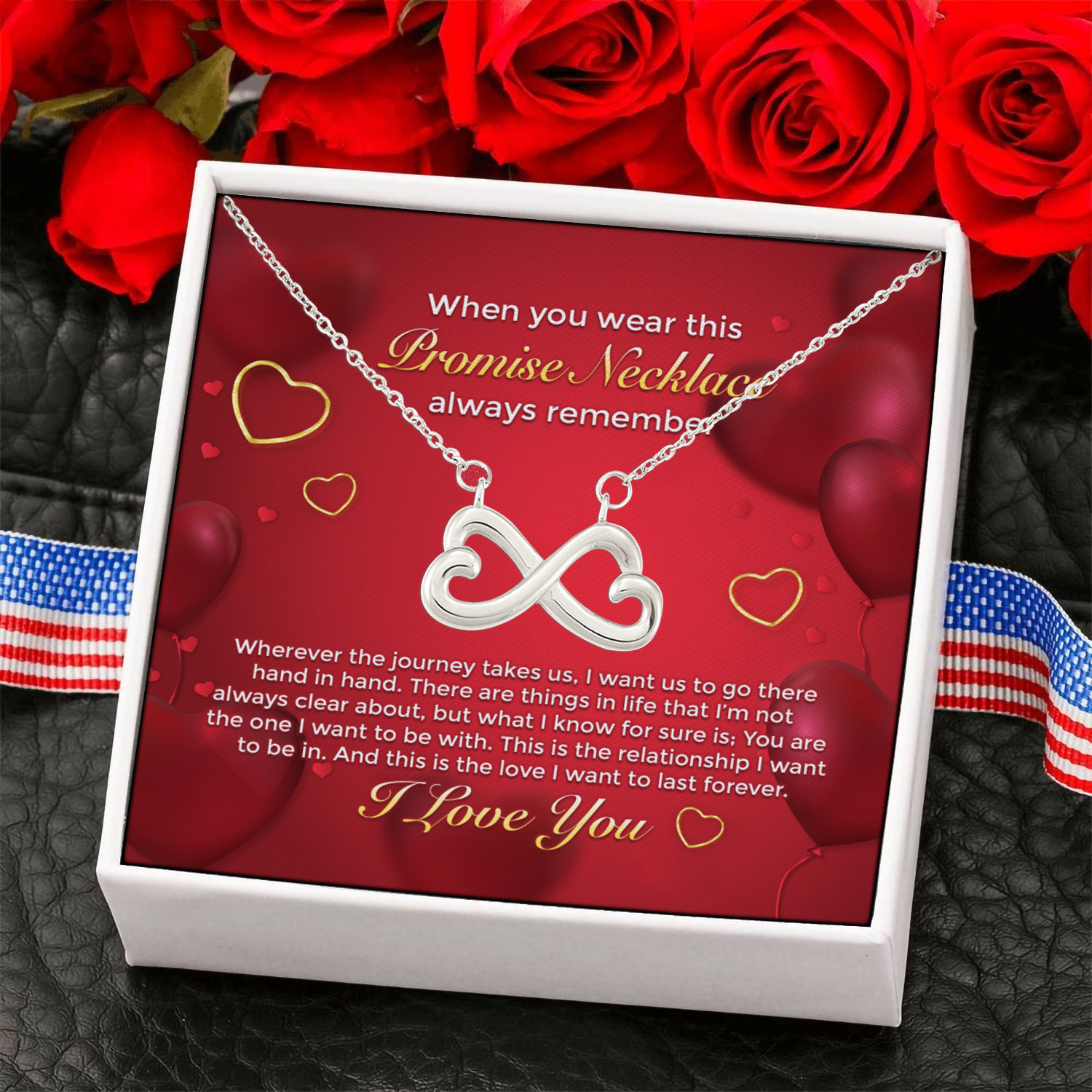 3KNG. Promise (5) Infinity Heart Necklace (Silver) 6