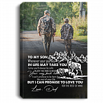 Deer Hunting To My Son Whenever Your Journey In Life Gallery Wrapped Framed Canvas Prints - Unframed Poster, White, 0.75'' Framed Canvas Deer Hunting To My Son Whenever Your Journey In Life Gallery Wrapped Framed Canvas Prints - Unframed Poster, White, 0.75'' Framed Canvas