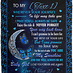 Personalized To My Daughter  Blanket, White, Cozy Plush Fleece Blanket - 50x60 Personalized To My Daughter Blanket, White, Cozy Plush Fleece Blanket - 50x60