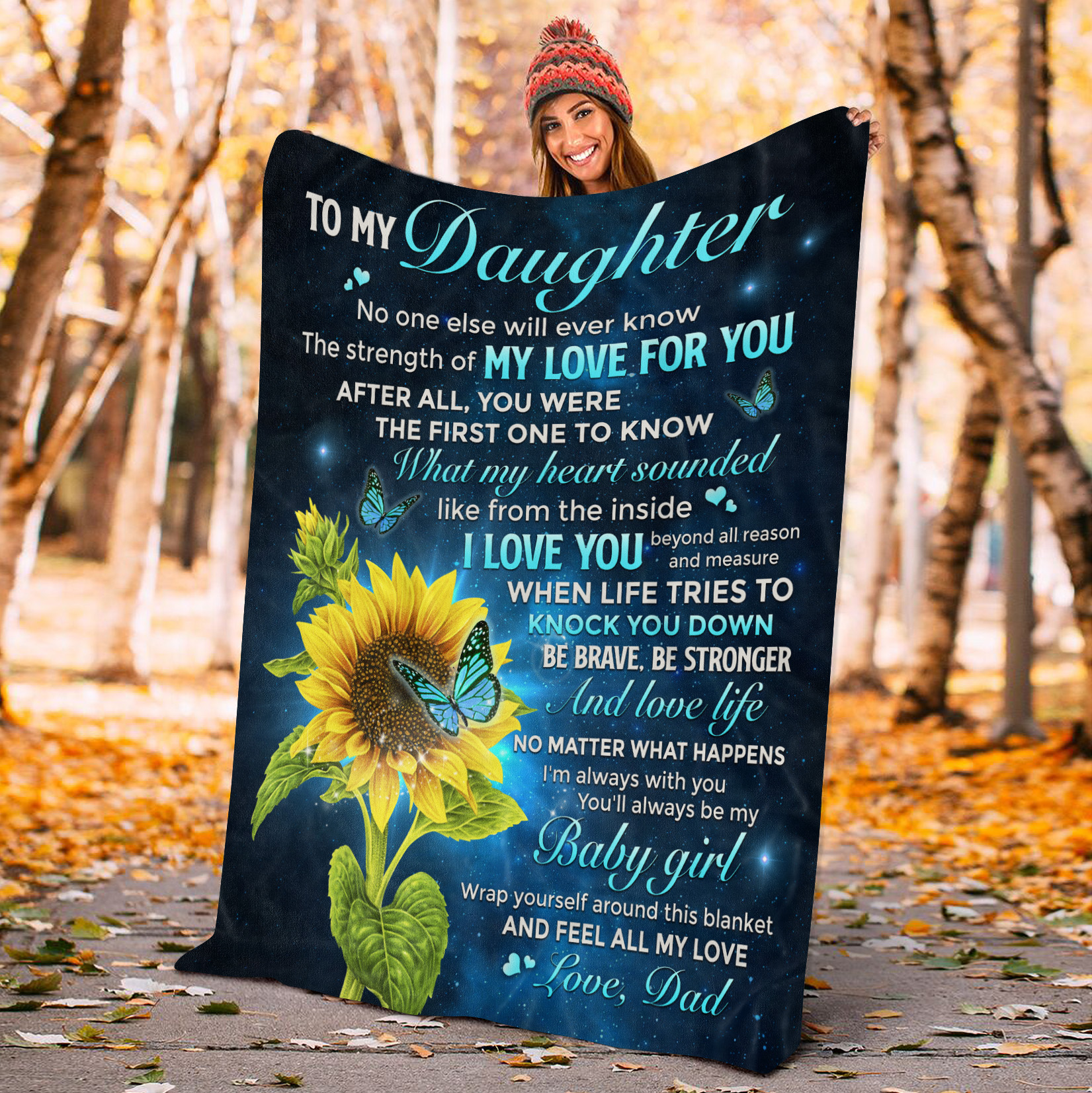 10Th. My Love For You - Dad Blanket Mockup 7