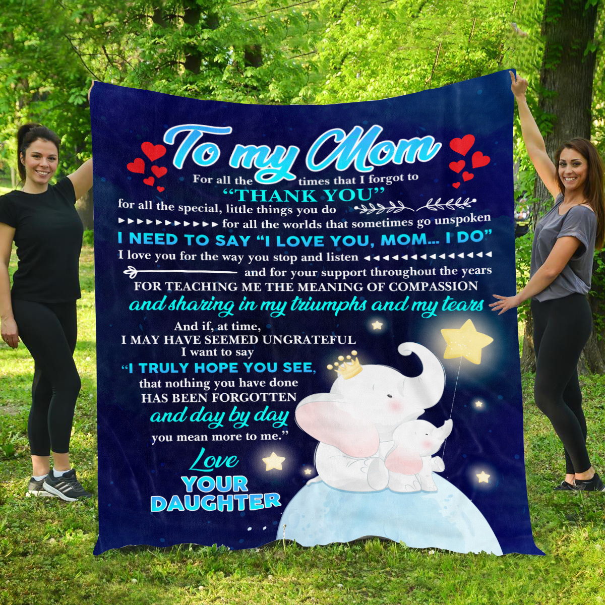 To My Mom For All The Times That I Forgot To Thank You Blanket 1