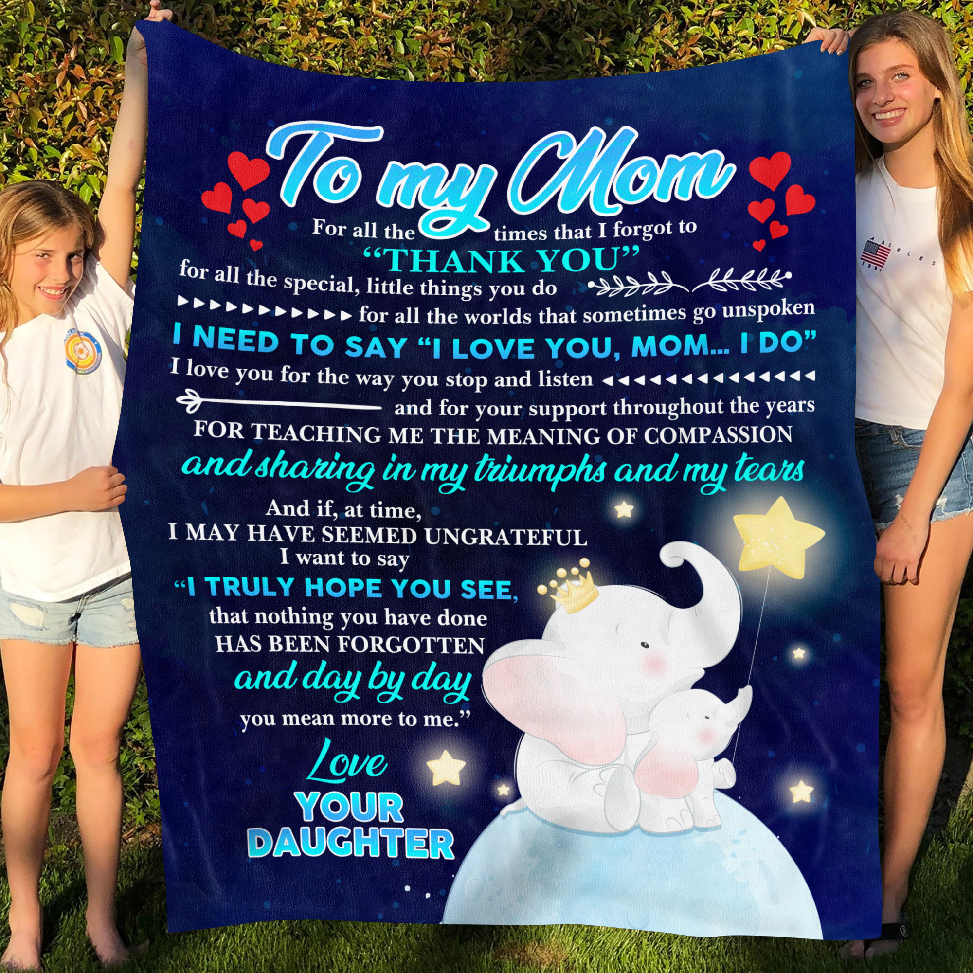 To My Mom For All The Times That I Forgot To Thank You Blanket 2