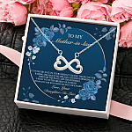 6O. Mother In Law(6) copy Infinity Heart Necklace (Silver) 4
