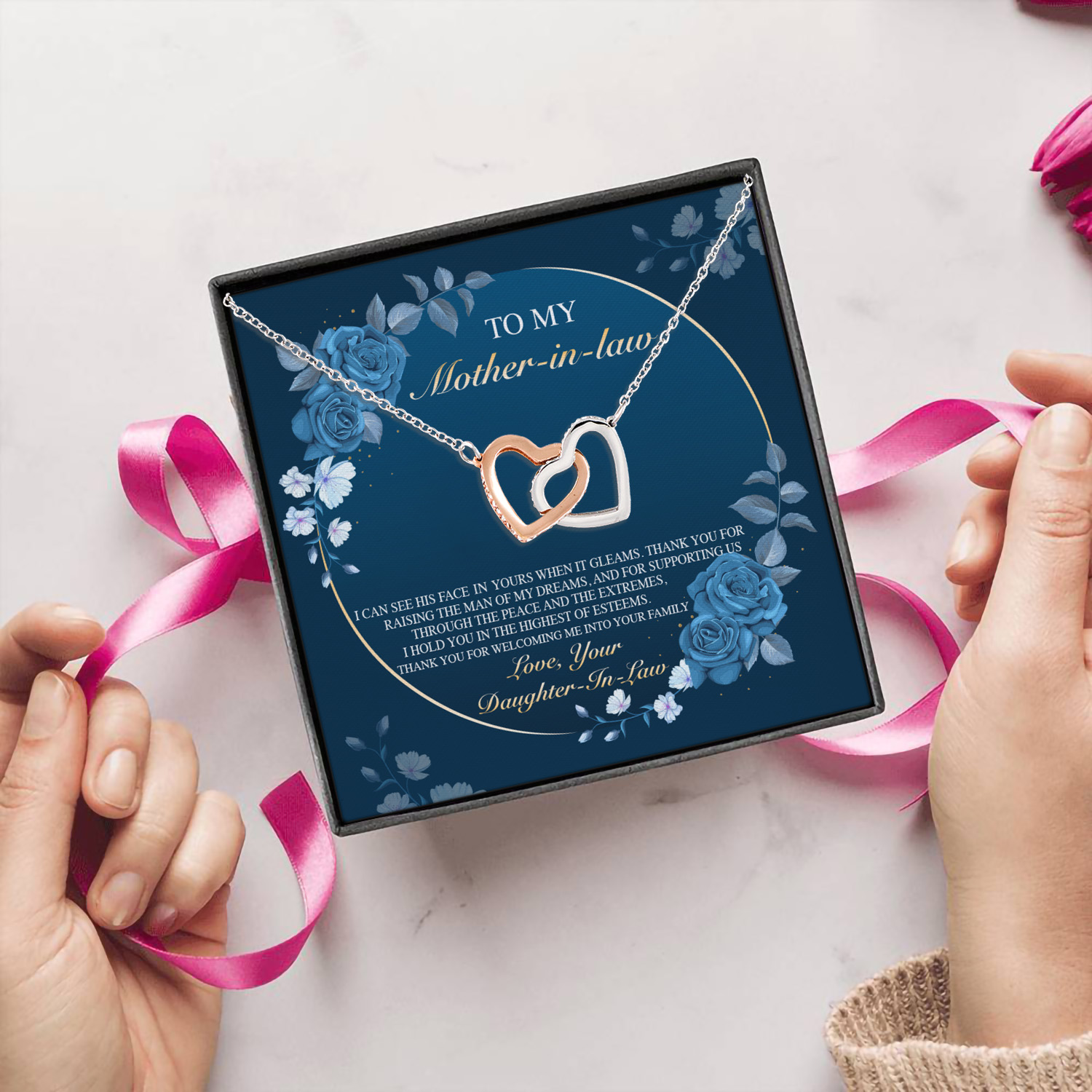 6O. Mother In Law(6) copy Interlocking Hearts Necklace 5