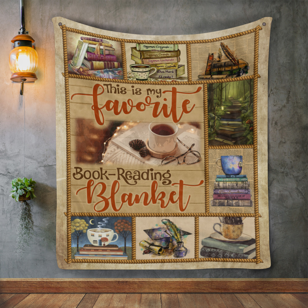 5MH. Reading Books (11) Blanket Mockup 2