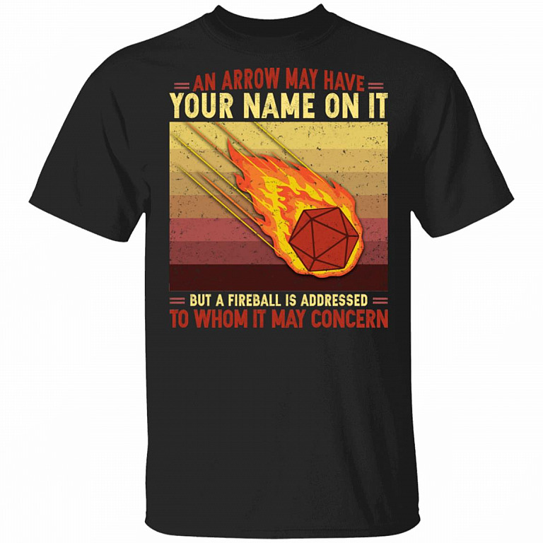 An Arrow May Have Your Name On T-Shirt, Black, Unisex T-Shirt