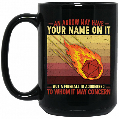 15 oz. Black Mug