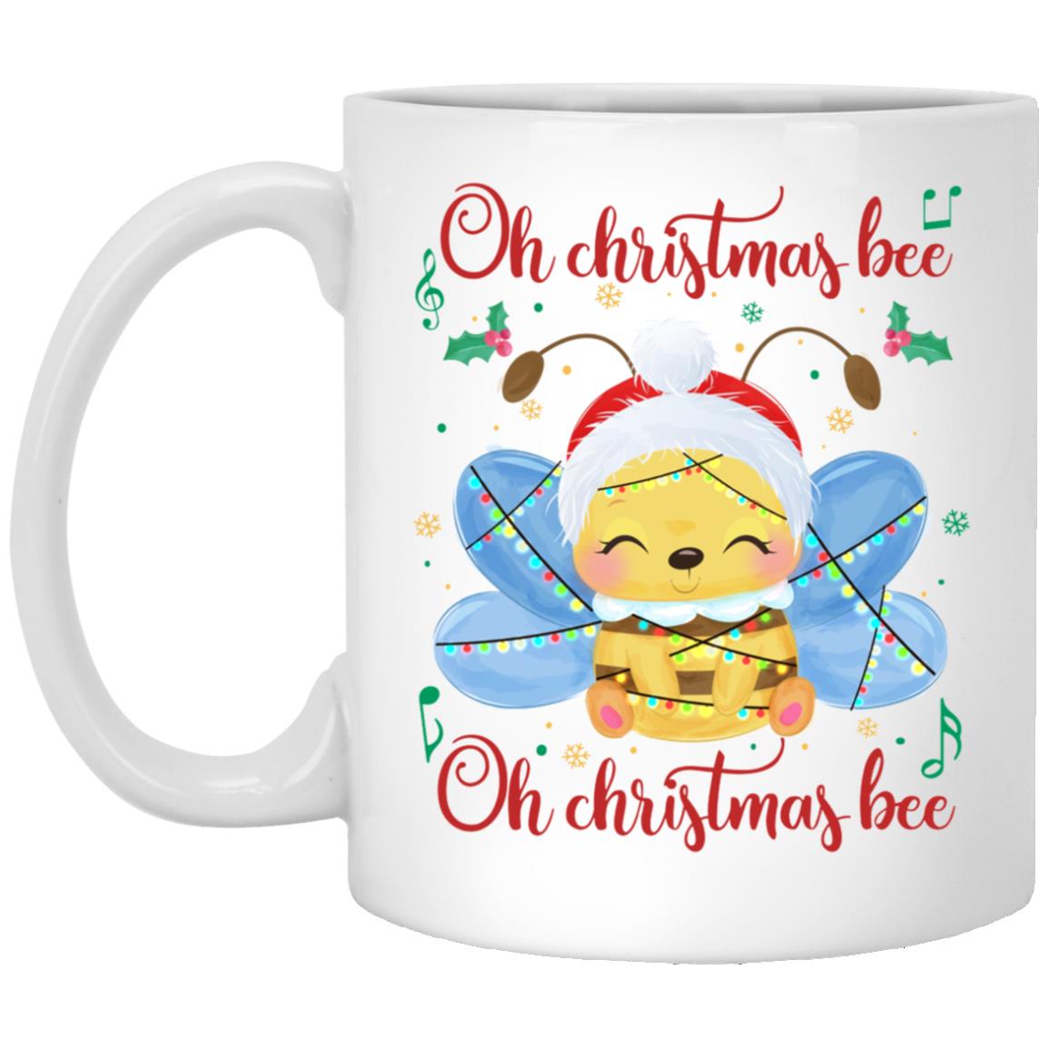 Bee 2 Mug, White, 11 oz. White Mug Bee 2 Mug, White, 11 oz. White Mug