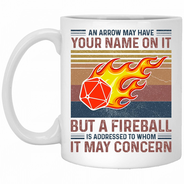 Boardgame an Arrow, White, 11 oz. White Mug