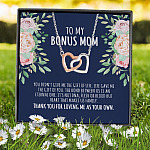 9VT. To My Bonus Mom Interlocking Hearts Necklace 7